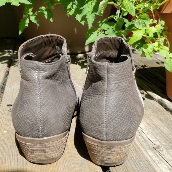 BASS NINA SHORT BOOTIE 8 suede snakeskin - Picture 4 of 5